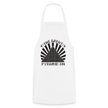 La Grande Pyramide - Tablier de cuisine - blanc - Devant - AI Model Male 185 dark (185cm)