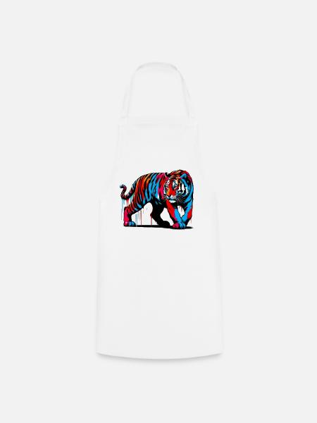 Tiger - Kochschürze - Weiß