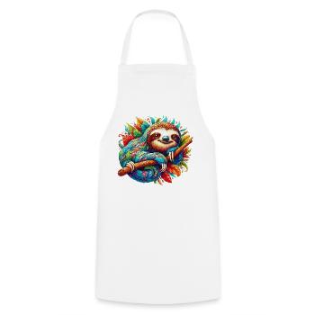 Paresse - Tablier de cuisine - blanc - Devant - AI Model Male 185 dark (185cm)