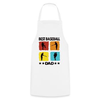 Best Baseball Dad - Kochschürze - Weiß - Vorne - AI Model Male 185 dark (185cm)