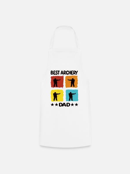 Best Archery Dad - Kochschürze - Weiß