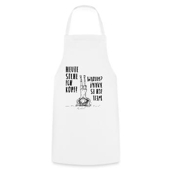 Poirier de fille [00261] - Tablier de cuisine - blanc - Devant - AI Model Male 185 dark (185cm)