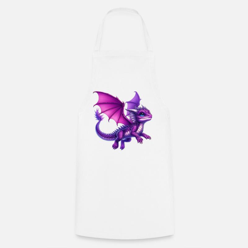 Drache - Kochschürze - Weiß