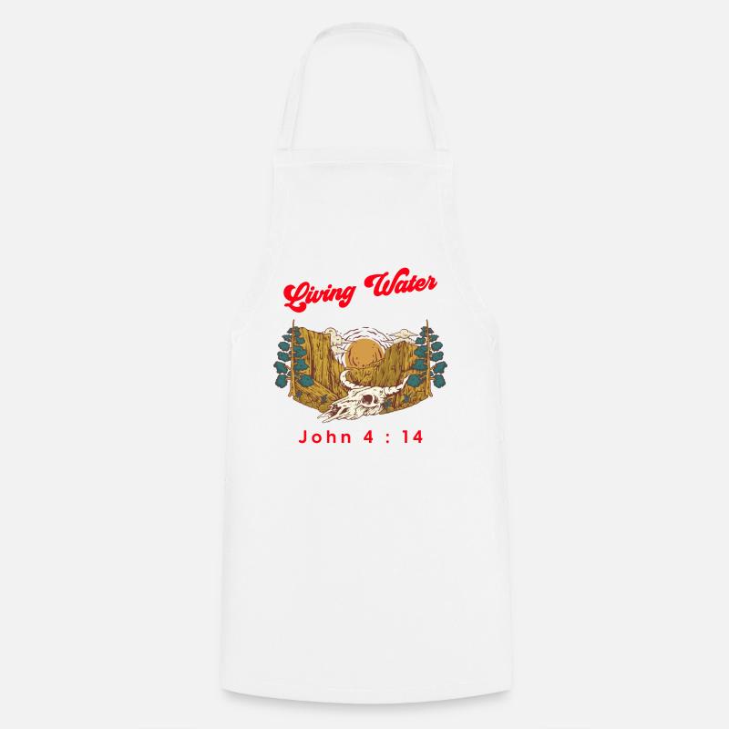 Sunset in Wilderness - Cooking Apron - white