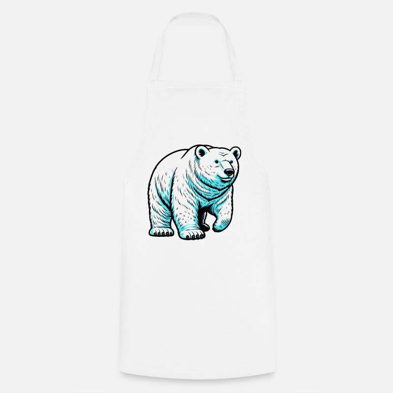 Eisbär - Kochschürze - Weiß