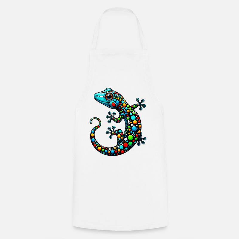 Gecko - Tablier de cuisine - blanc