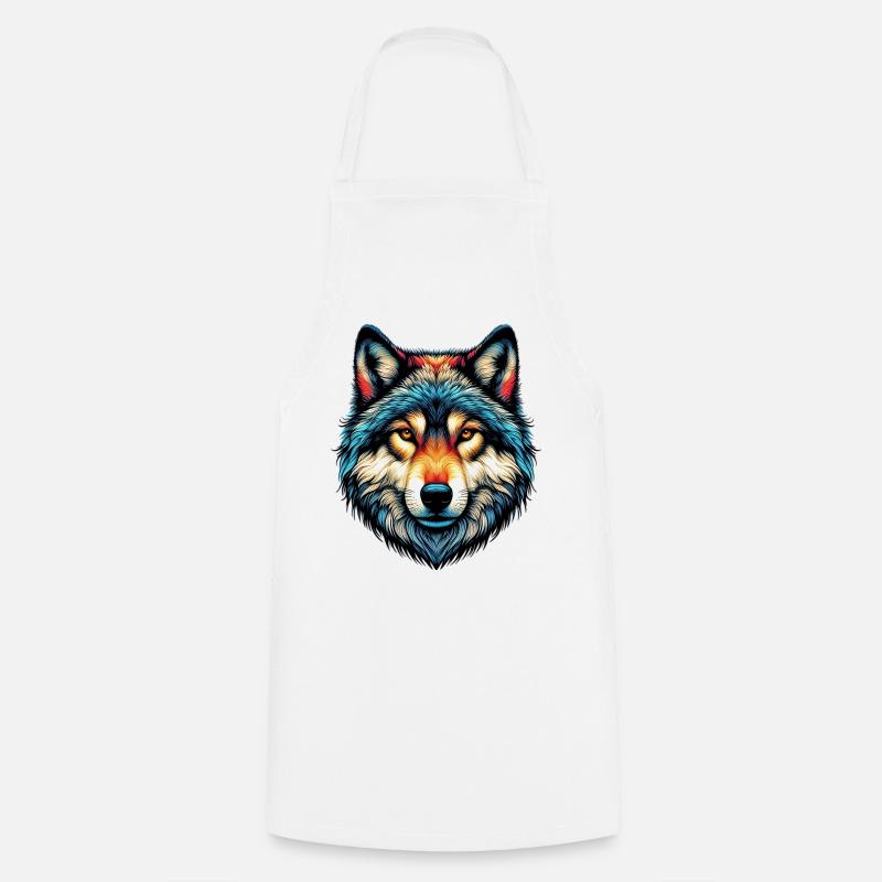 Wolf - Kochschürze - Weiß