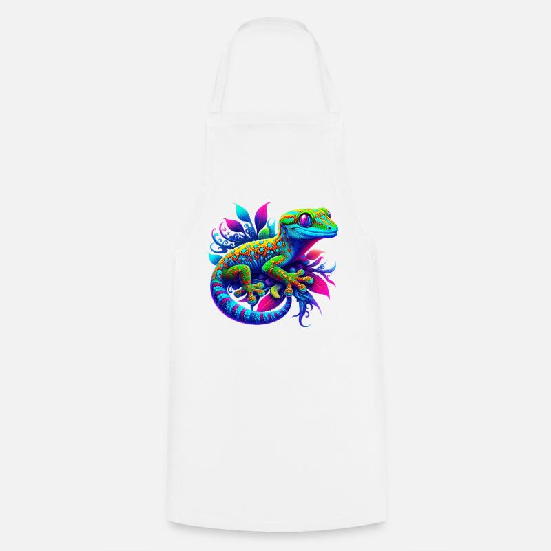 Gecko - Kochschürze - Weiß