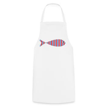 FISH. SARDINE. APRIL FOOLS. SEA. OCEAN - Cooking Apron - white - Front - AI Model Male 185 dark (185cm)
