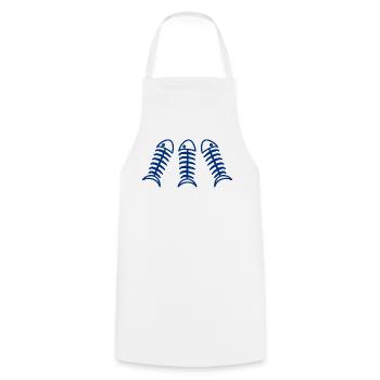 SARDINE. FISH. APRIL FOOL. EASTER. SEA - Cooking Apron - white - Front - AI Model Male 185 dark (185cm)