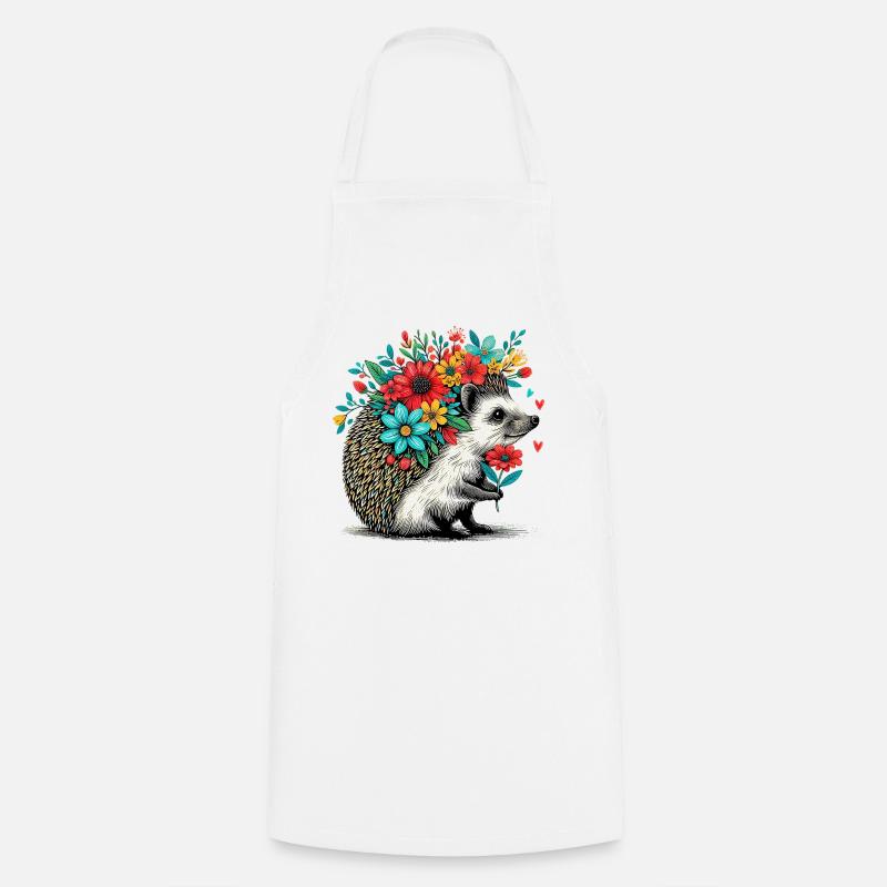 Hérisson - Tablier de cuisine - blanc