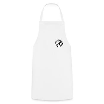 Handball Joueur Ballon de handball - Tablier de cuisine - blanc - Devant - AI Model Male 185 dark (185cm)
