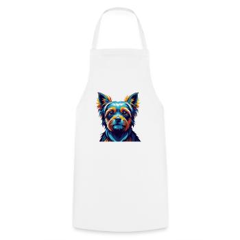 Perro De Presa Mallorquin Hunderasse Cartoon Kawaii - Kochschürze - Weiß - Vorne - AI Model Male 185 dark (185cm)