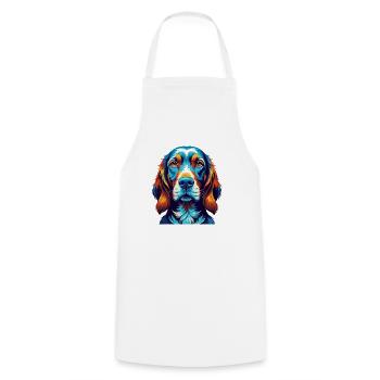Redbone Coonhound Chien Race Dessin animé Kawaii - Tablier de cuisine - blanc - Devant - AI Model Male 185 dark (185cm)