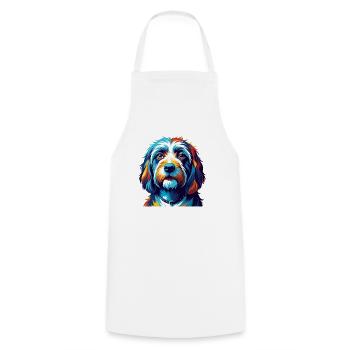 Petit Basset Griffon Vendéen Race De Chien Dessin Animé - Tablier de cuisine - blanc - Devant - AI Model Male 185 dark (185cm)
