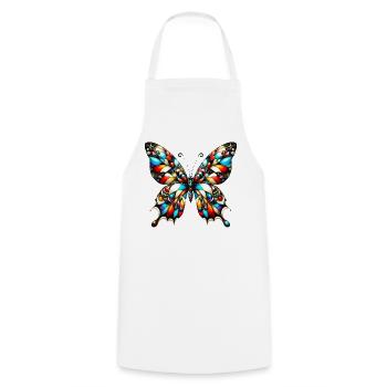 Papillon - Tablier de cuisine - blanc - Devant - AI Model Male 185 dark (185cm)