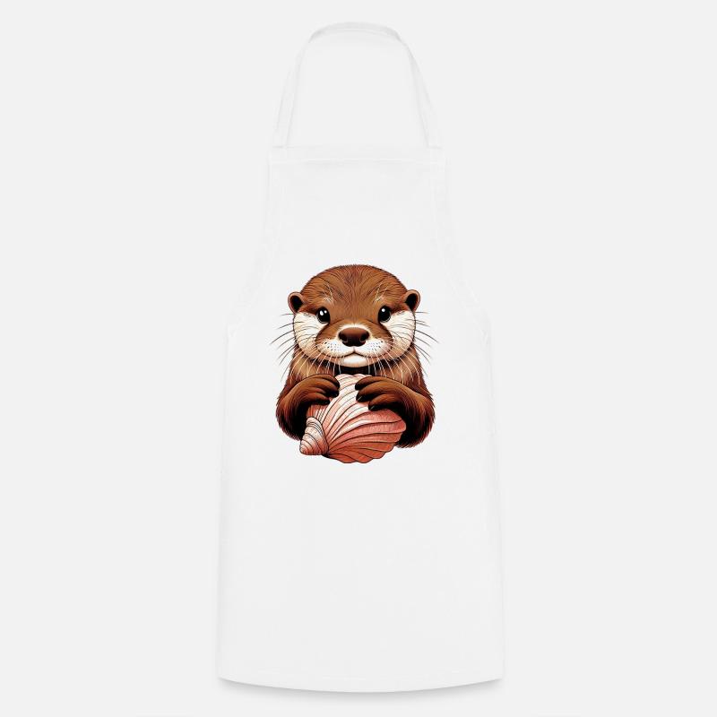 Otter - Kochschürze - Weiß