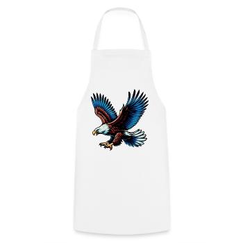 Eagle - Cooking Apron - white - Front - AI Model Male 185 dark (185cm)