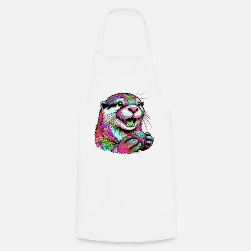 Loutre - Tablier de cuisine - blanc