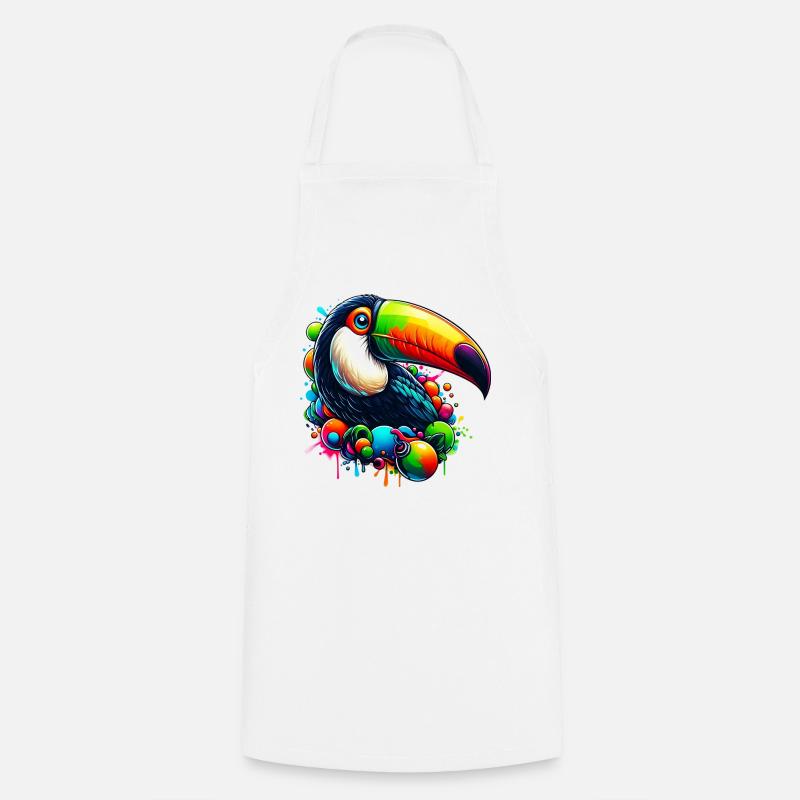 Toucan - Tablier de cuisine - blanc