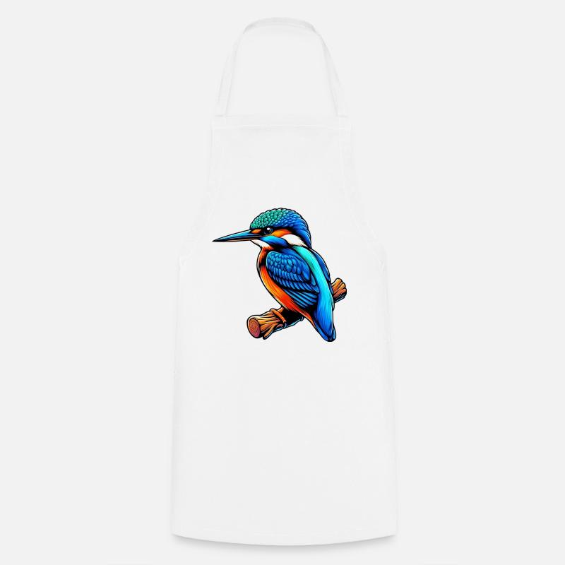 Martin-pêcheur - Tablier de cuisine - blanc