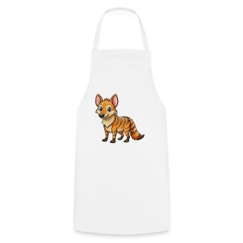 Aardwolf Mignon Personnage De Dessin Animé Kawaii Clipart - Tablier de cuisine - blanc - Devant - AI Model Male 185 dark (185cm)