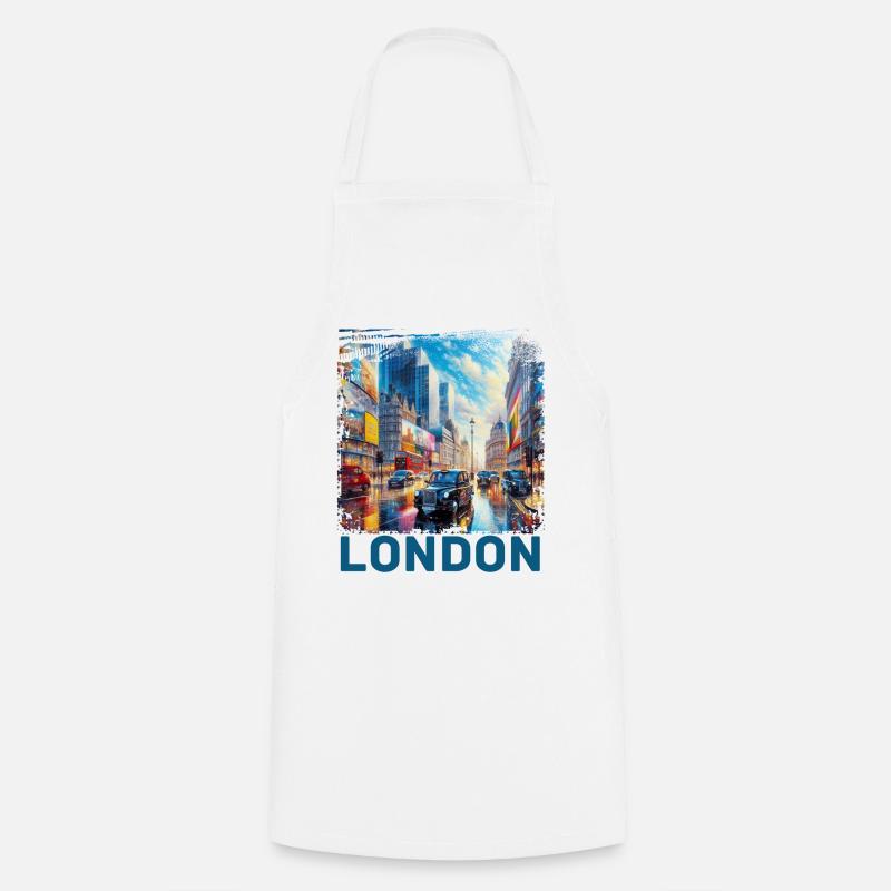 London - Cooking Apron - white