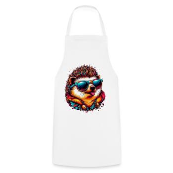 Hérisson - Tablier de cuisine - blanc - Devant - AI Model Male 185 dark (185cm)