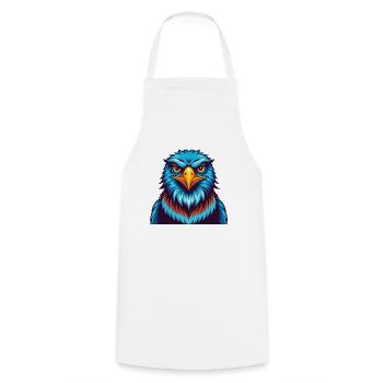 Hawk coloré Kawaii Dessin animé Personnage Clipart - Tablier de cuisine - blanc - Devant - AI Model Male 185 dark (185cm)