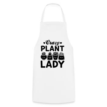 Crazy Plant Lady Gardening Plant Lover Gardening G - Kochschürze - Weiß - Vorne - AI Model Male 185 dark (185cm)