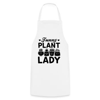 Funny Plant Lady Gardening Plant Lover Gardening G - Kochschürze - Weiß - Vorne - AI Model Male 185 dark (185cm)