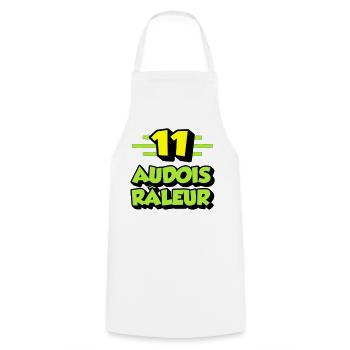Audois râleur - Tablier de cuisine - blanc - Devant - AI Model Male 185 dark (185cm)
