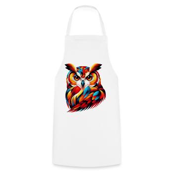 Hibou - Tablier de cuisine - blanc - Devant - AI Model Male 185 dark (185cm)