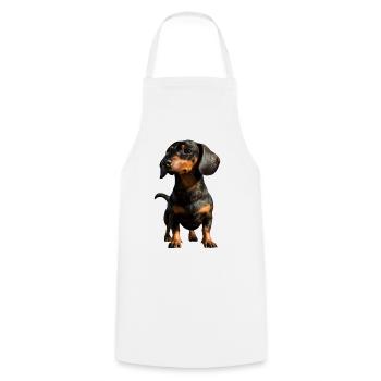 Dachshund, Dachshund, Miniature Dachshund, Dachshund Club, Dachshund - Cooking Apron - white - Front - AI Model Male 185 dark (185cm)