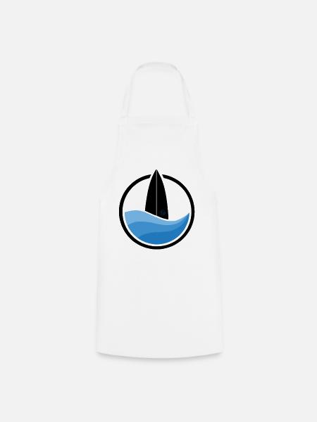 Surfwave I (black) - Kochschürze - Weiß