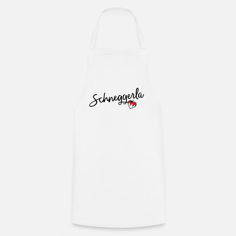 Schneggerla - Cooking Apron - white