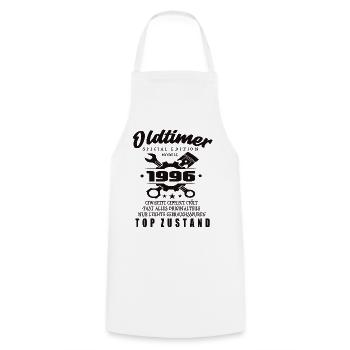 Oldtimer Special Edition Model 1996 Birthday - Cooking Apron - white - Front - AI Model Male 185 dark (185cm)