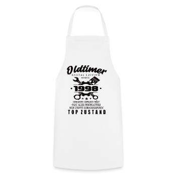 Oldtimer Special Edition Model 1998 Birthday - Cooking Apron - white - Front - AI Model Male 185 dark (185cm)