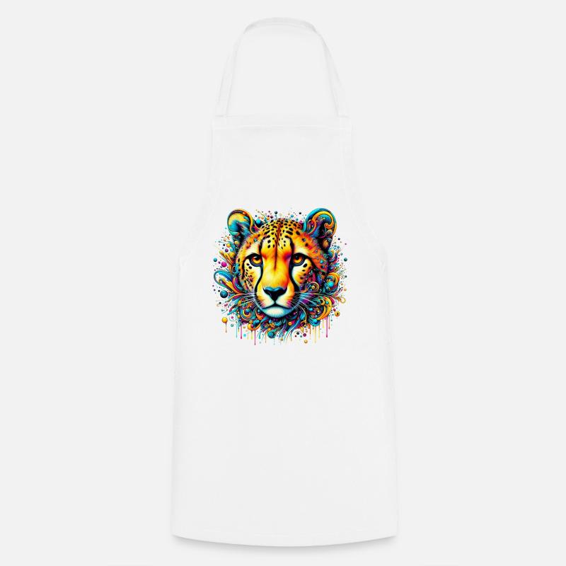 Guépard - Tablier de cuisine - blanc