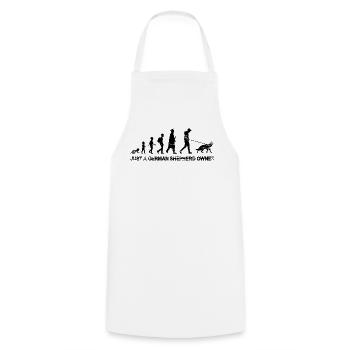Only one German Shepherd owner - Cooking Apron - white - Front - AI Model Male 185 dark (185cm)