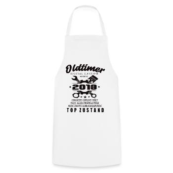 Oldtimer Special Edition Model 2013 Birthday - Cooking Apron - white - Front - AI Model Male 185 dark (185cm)