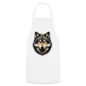 Loup - Tablier de cuisine - blanc - Devant - AI Model Male 185 dark (185cm)