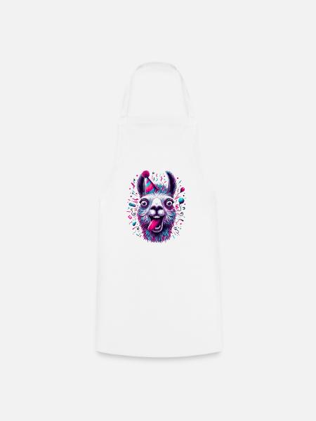 Party Lama feiern Geschenk - Kochschürze - Weiß