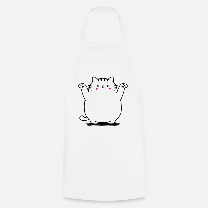 Cute cat - Cooking Apron - white