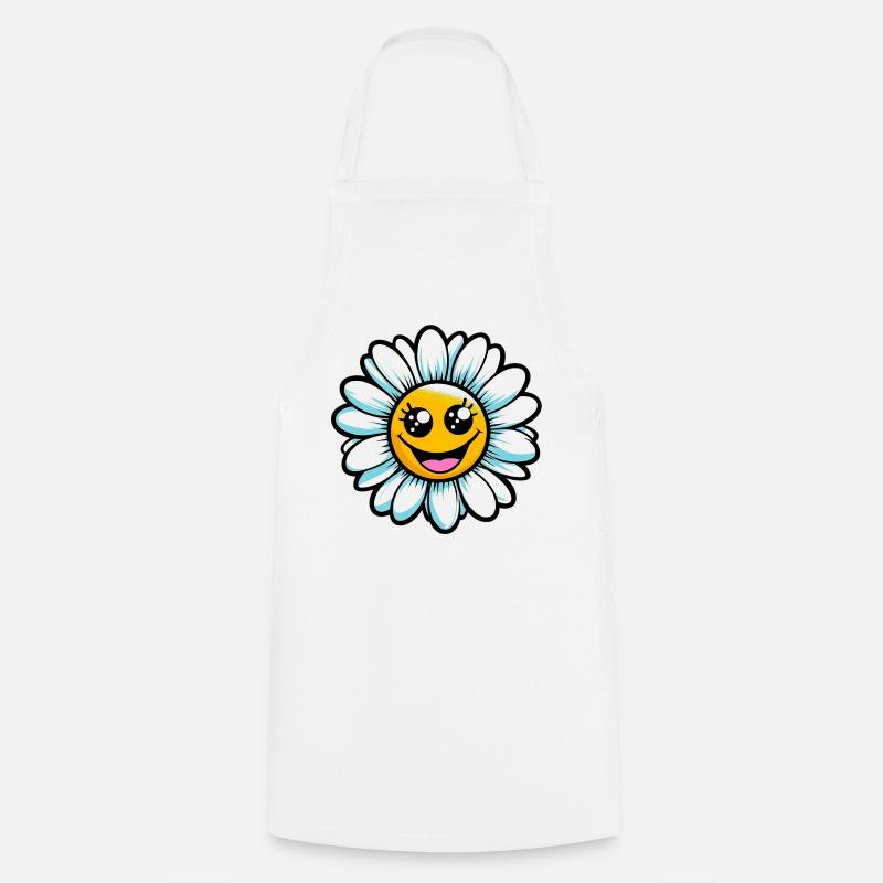 Gänseblümchen - Kochschürze - Weiß