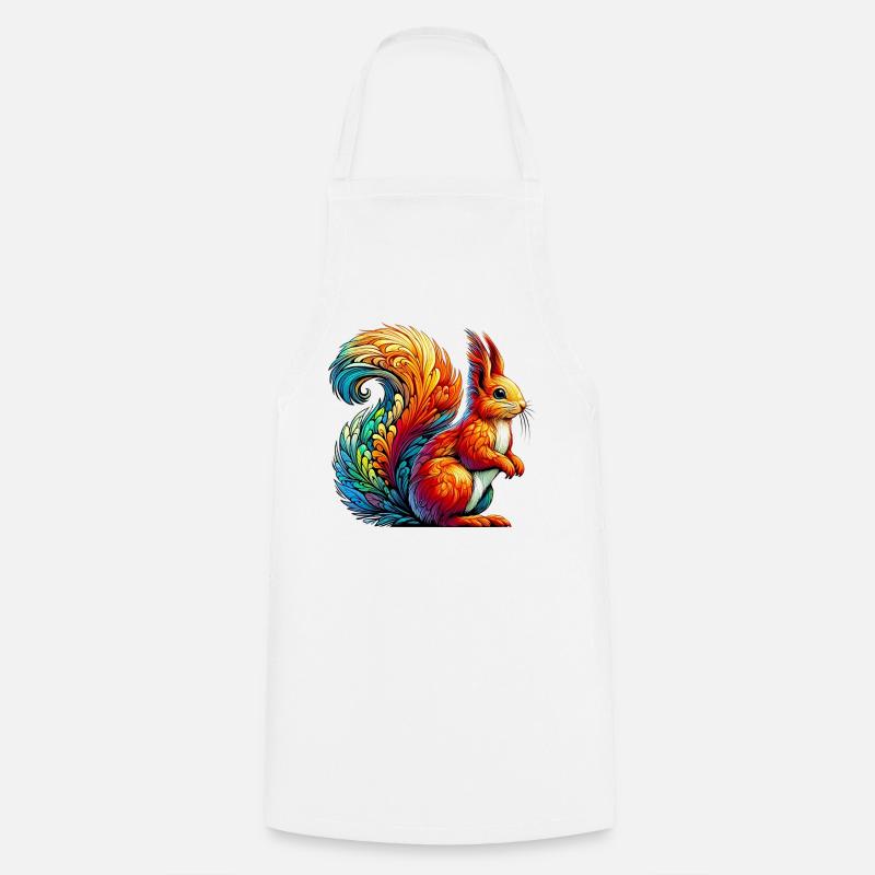 Écureuil - Tablier de cuisine - blanc