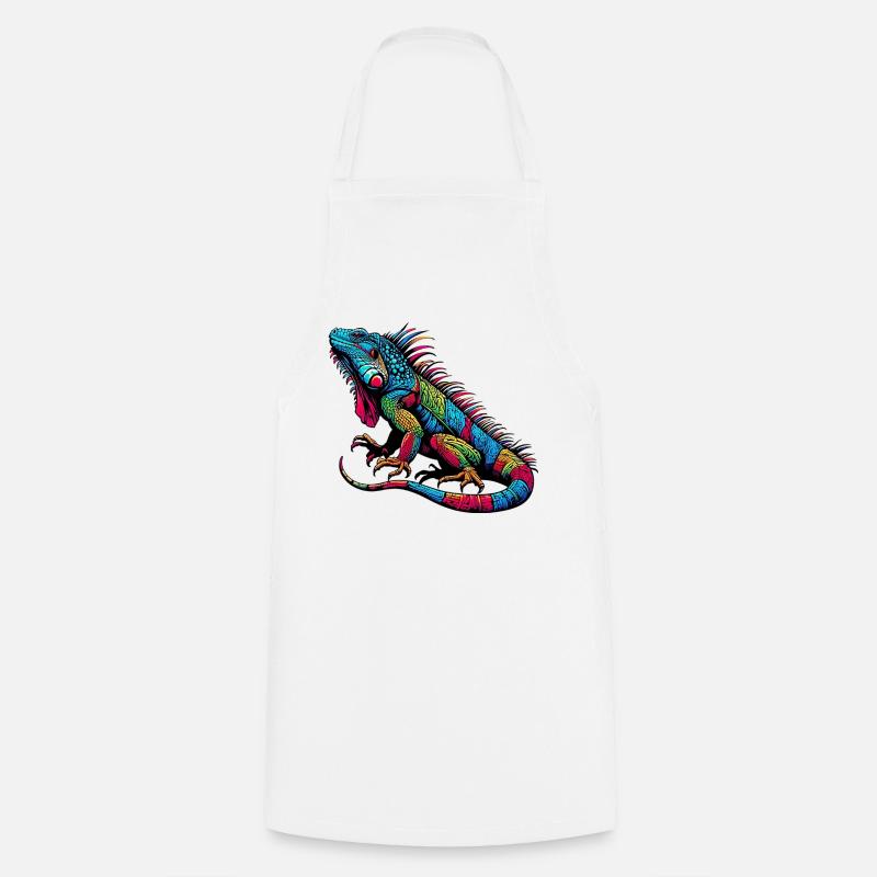 Iguane - Tablier de cuisine - blanc