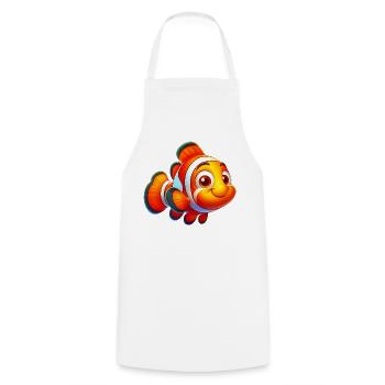 Clownfische - Kochschürze - Weiß - Vorne - AI Model Male 185 dark (185cm)