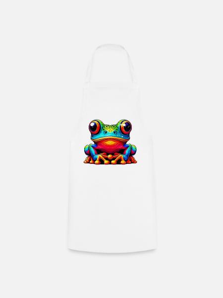Frosch - Kochschürze - Weiß