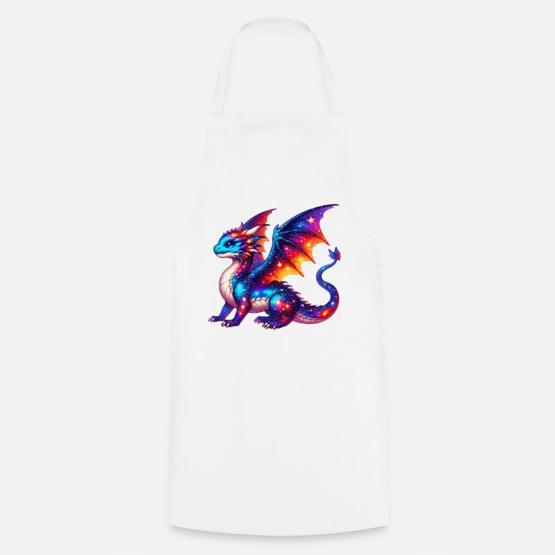 Drache - Kochschürze - Weiß